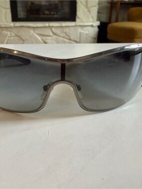 Prada Black to Gray Ombre Shield Sunglasses - PRADA